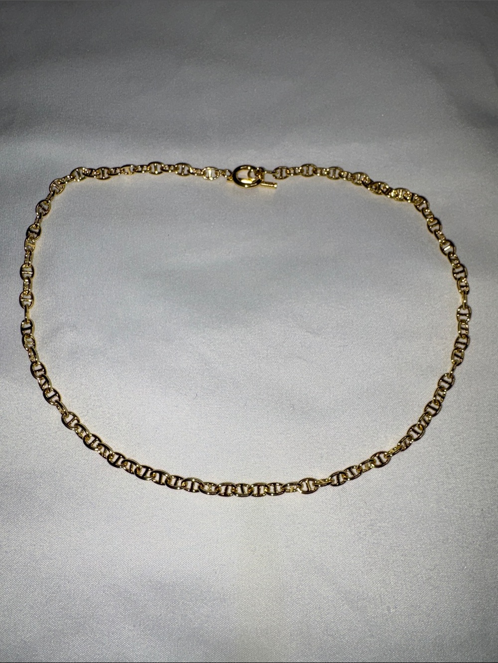 Sahira Taylor Toggle 16” Necklace 18k gold plated chain link NWT - Picture 3 of 4